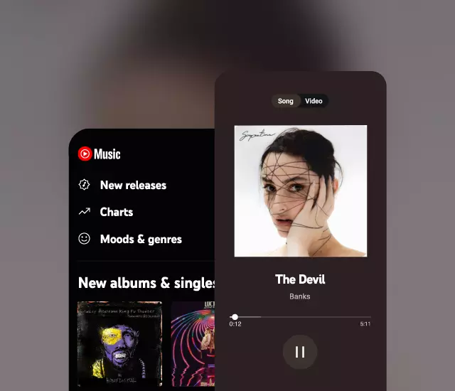 YouTube Music Premium on phone