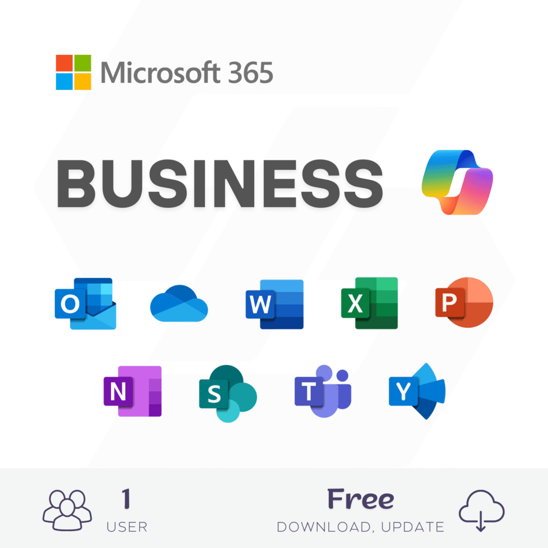 Microsoft 365 (Office 365) Business Premium - 1 Year, 1 User, Acc - Image 1